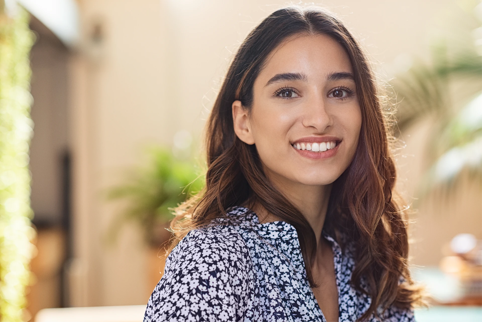 Woman with a beautiful smile in southwest Louisiana